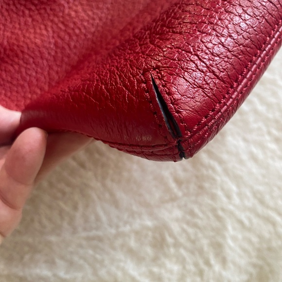 Kate Spade Red Leather Shoulder Bag - Picture 6 of 10